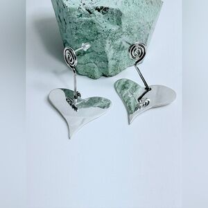 Silpada Very Rare Hand-Cut & Made Sterling Silver Post Earrings